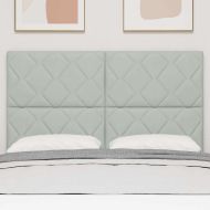 Облегалка за глава Светлосиво 144 см Кадифе