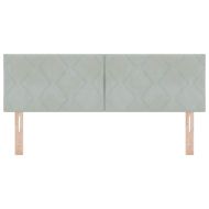 LED глава Светлосиво 144 см Кадифе