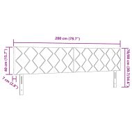 LED глава Черен 200 cm Кадифе