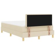 Легло с пружинирана основа с таблото Крем 120 x 200 cm текстил