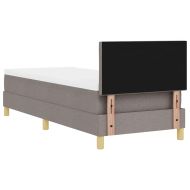 Легло с пружинирана основа с таблото Таупе 80 x 200 cm текстил