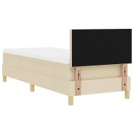 Легло с пружинирана основа с таблото Крем 80 x 200 cm текстил