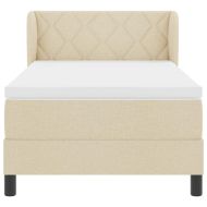 Легло с пружинирана основа с матрак Крем 100 x 200 cm текстил