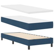 Легло с пружинирана основа с матрак Синьо 80 x 200 cm текстил