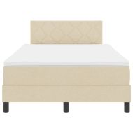 Легло с пружинирана основа с матрак Крем 120 x 190 cm текстил