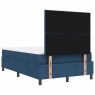 Легло с пружинирана основа с таблото Синьо 120 x 200 cm текстил
