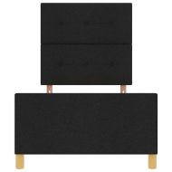 Рамка за легло с таблото Черно 100 x 200 cm текстил