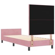 Легло с пружинирана основа с таблото Розово 80 x 200 cm Кадифе