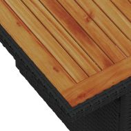 Комплект за хранене в градината 7 pcs Черен и кремав