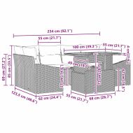 Комплект за хранене в градината 7 pcs Черен и кафяв
