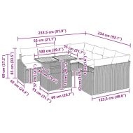 Комплект за хранене в градината Бежово и сиво 100 x 55 x 73 см