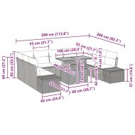 Комплект за хранене в градината 10 pcs Черен и кафяв