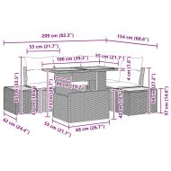 Комплект за хранене в градината 5 pcs Черен и бежов