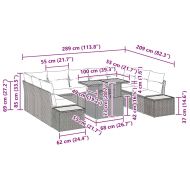 Комплект за хранене в градината 10 pcs Сив и кафяв