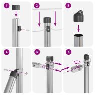 Стълб за ограда. 52 pcs Сив 3,2 x 3,2 x 100 см