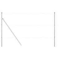 Стълб за ограда. 26 pcs Сив 3,2 x 3,2 x 150 см