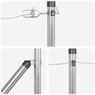 Стълб за ограда. 26 pcs Сив 3,2 x 3,2 x 105 см