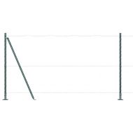 Стълб за ограда. 26 pcs Сив 3,2 x 3,2 x 130 см