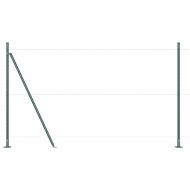 Стълб за ограда. 52 pcs Сив 3,2 x 3,2 x 160 см