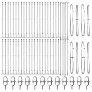 Стълб за ограда. 52 pcs Сив 3,2 x 3,2 x 70 см