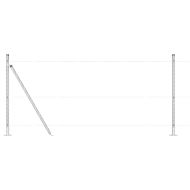 Стълб за ограда. 26 pcs Сив 3,2 x 3,2 x 90 см