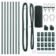 Ограда с пост Зелен 0,4 x 10 м Стомана и PVC