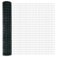 Ограда с пост Зелен 1,6 x 10 m Стомана и PVC