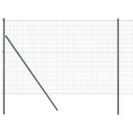 Ограда с пост Зелен 1,5 x 10 m Стомана и PVC
