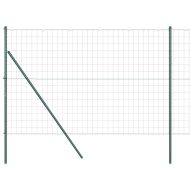 Ограда с пост Зелен 1,6 x 10 m Стомана и PVC