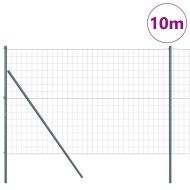 Ограда с пост Зелен 1,6 x 10 m Стомана и PVC