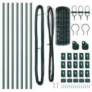 Ограда с пост Зелен 0,6 x 10 м Стомана и PVC