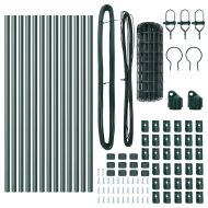 Ограда с пост Зелен 0,8 x 25 m Стомана