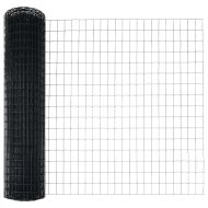 Ограда с пост Сив 1,2 x 10 m Стомана и PVC