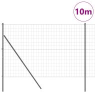 Ограда с пост Сив 1,5 x 10 m Стомана и PVC