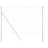 Ограда с пост Сребрист 1,6 x 10 m Стомана и PVC