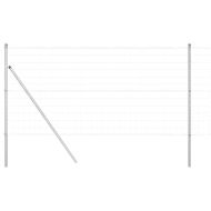Ограда с пост Сребрист 1 x 10 m Стомана и PVC