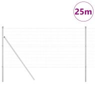 Ограда с пост Сребрист 1,2 x 25 m Стомана и PVC