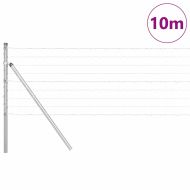 Ограда с пост Сребрист 0,4 x 10 м Стомана и PVC