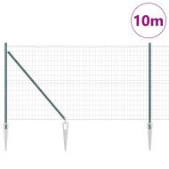 Ограда с пост Зелен 1,4 x 10 m Стомана и PVC