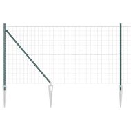 Ограда с пост Зелен 1 x 10 m Стомана и PVC