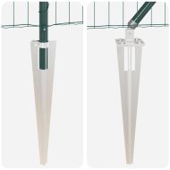 Ограда с пост Зелен 1,2 x 25 m Стомана и PVC