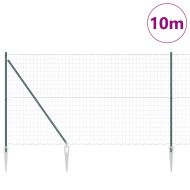 Ограда с пост Зелен 1,5 x 10 m Стомана