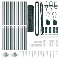 Ограда с пост Зелен 1,2 x 25 m Стомана