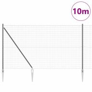 Ограда с пост Сив 1,5 x 10 m Стомана и PVC