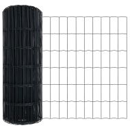 Ограда с пост Сив 0,4 x 10 м Стомана и PVC