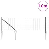 Ограда с пост Сив 0,8 x 10 m Стомана