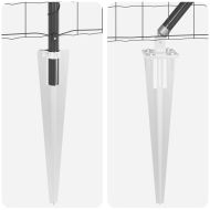 Ограда с пост Сив 0,4 x 25 м Стомана и PVC