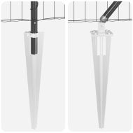 Ограда с пост Сив 0,4 x 50 м Стомана и PVC