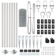 Ограда с пост Сребрист 0,4 x 10 м Стомана