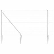 Ограда с пост Сребрист 1,2 x 10 m Стомана